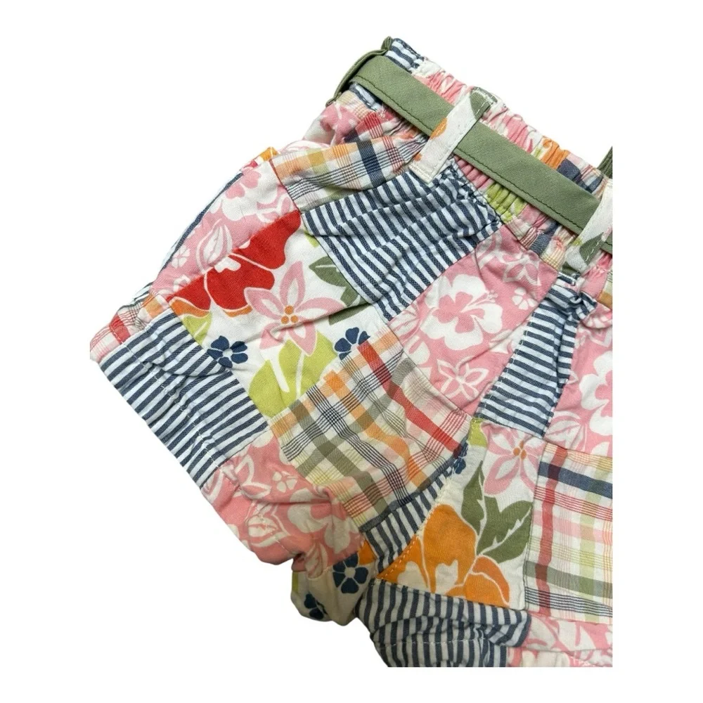 NFS Gymboree madras patchwork shorts size 6-12 months